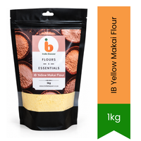IB Yellow Makai Flour (Yellow Corn Flour) - Premium Fine Milled Flour | Authentic Texture & Taste for Rotis, Breads & Traditional Recipes | South Africa | India Bazaar