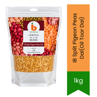 IB Split Pigeon Peas Dal (Oil Toor / Tuver Dal) - Bulk Lentils for Soups, Stews, Curries & Pap | Soft, Mild & Easy-Cooking | South Africa | India Bazaar