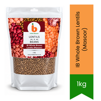 IB Whole Brown Lentils (Sabut Masoor) - Premium Pulses & Pantry Staple | Rich Protein Source, Earthy Flavor & Wholesome Cooking | South Africa | India Bazaar