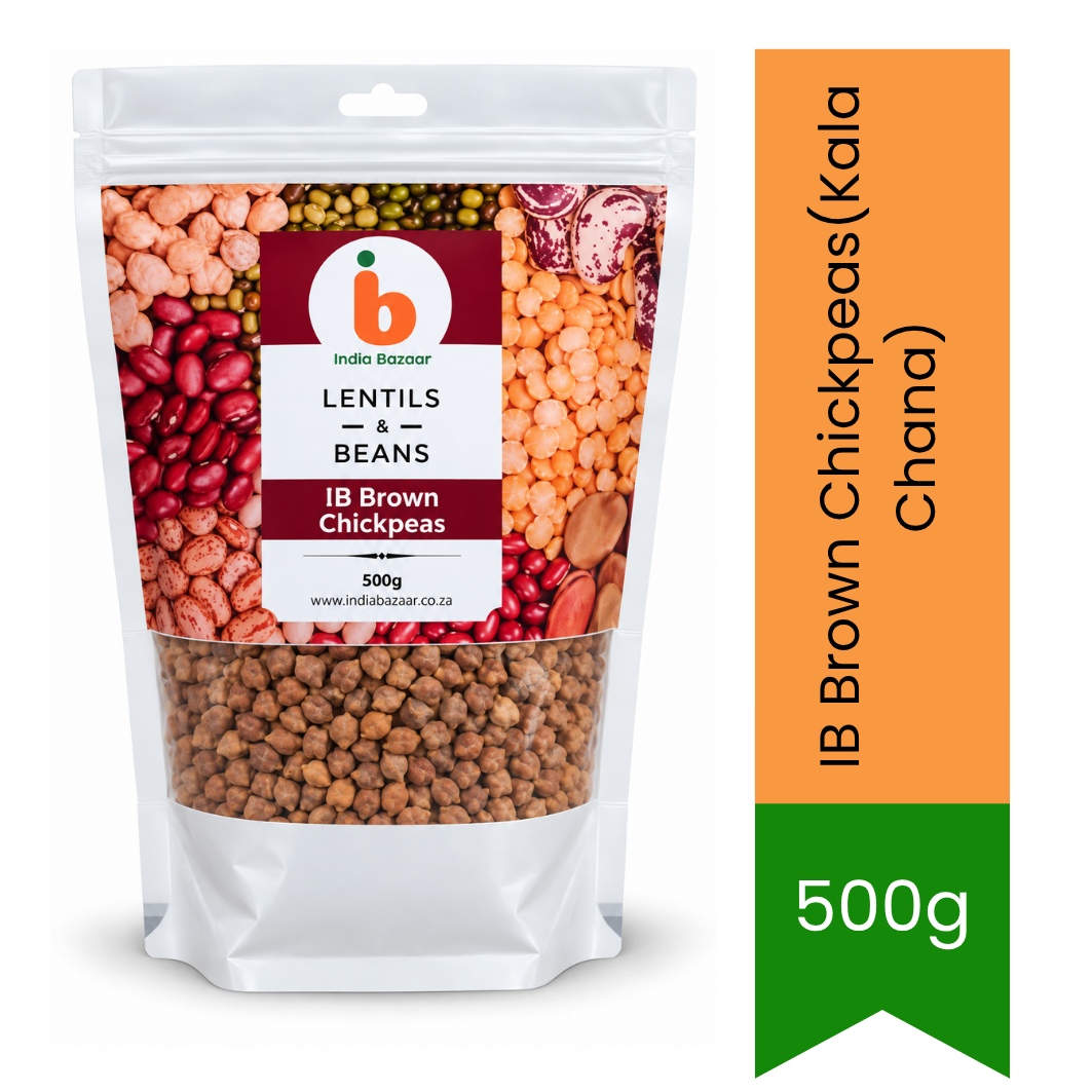 IB Brown Chickpeas (Kala Chana) - Premium Whole Pulses & Pantry Staple | High Protein Source, Earthy Flavor & Wholesome Cooking | South Africa | India Bazaar