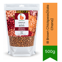 IB Brown Chickpeas (Kala Chana) - Premium Whole Pulses & Pantry Staple | High Protein Source, Earthy Flavor & Wholesome Cooking | South Africa | India Bazaar