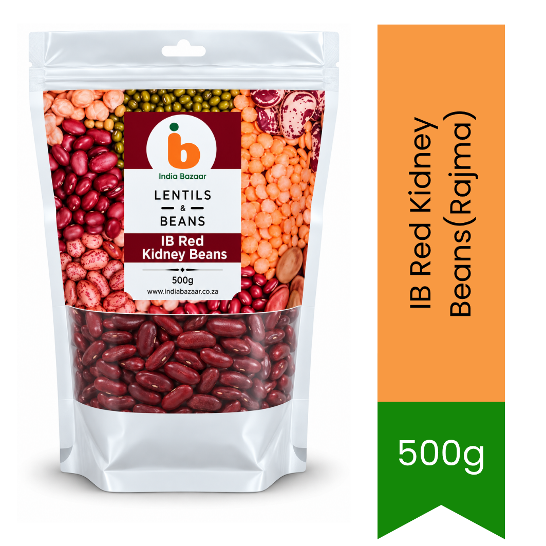 IB Red Kidney Beans (Kashmiri Rajma) | 1kg - Premium Hearty Grade Legumes for Classic North Indian Slow-Cooked Spiced Gravies & Mexican Chilis | South Africa | India Bazaar