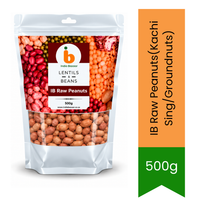 IB Raw Peanuts (Kachi Sing / Groundnuts) - Premium Whole Unroasted Red Skin Kernels for Boiling, Frying Farsans & Making Peanut Chikki Sweets | South Africa | India Bazaar