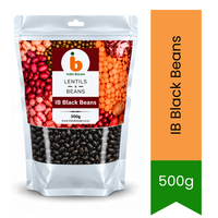 IB Black Beans - Premium Pure Nutrient-Rich Legumes for Soups, Salads & Indian Curries | Delivers High Plant Protein & Fiber | South Africa | India Bazaar