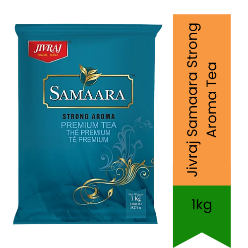 Jivraj Samaara Strong Aroma Tea (Premium Black CTC Loose Leaf) | 250g - Robust & Rich Assam Blend for Energizing Morning Milk Teas, High-Pungency Caffeine Kick | South Africa | India Bazaar