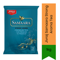 Jivraj Samaara Strong Aroma Tea (Premium Black CTC Loose Leaf) | 250g - Robust & Rich Assam Blend for Energizing Morning Milk Teas, High-Pungency Caffeine Kick | South Africa | India Bazaar