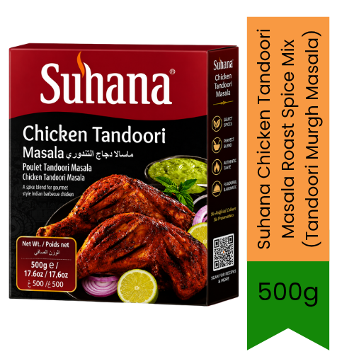 Suhana Chicken Tandoori Masala Roast Spice Mix (Tandoori Murgh Masala) - Easy Clay Oven Marinade for Braai BBQ, Air Fryer Wings & Grilled Tandoori Platters | South Africa | India Bazaar