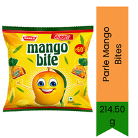 Parle Mango Bites | 214.5g - Classic Sweet & Tangy Kacha Aam Flavored Hard Candy for Snacks & Parties | Delivers Authentic Tropical Taste & Refreshing Treat | South Africa | India Bazaar