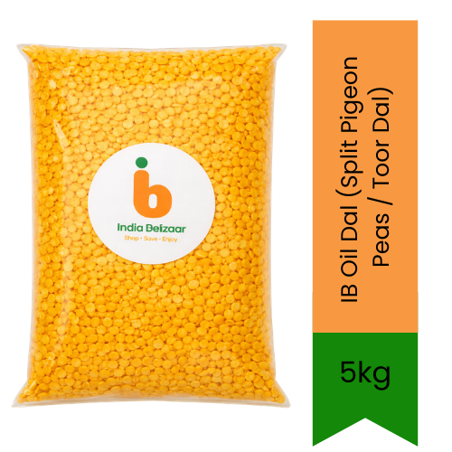 IB Polished Split Pigeon Peas / Oil Toor Dal 5kg | Bulk Lentils for Soups, Stews, Curries & Pap | Soft, Mild & Easy-Cooking | South Africa | India Bazaar