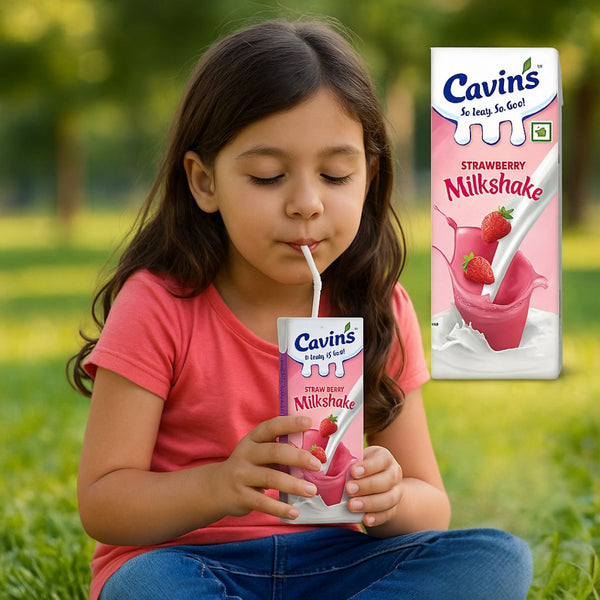Cavins Strawbeery milkshake 170ml|BB:03.DEC.2025