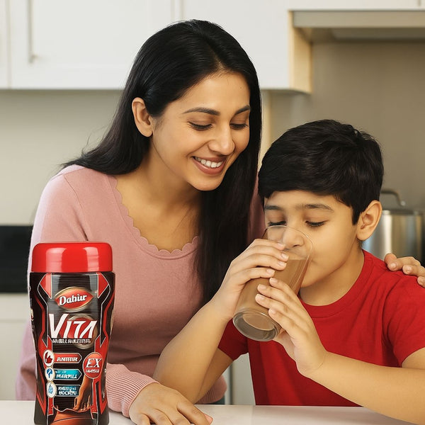Dabur Vita Healthy Chocolaty_Nutritious Chocolate Drink Mix|Boost Energy|BB:DEC.2026