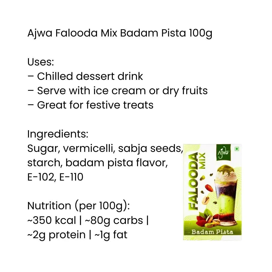 Ajwa Falooda Mix Badam Pista