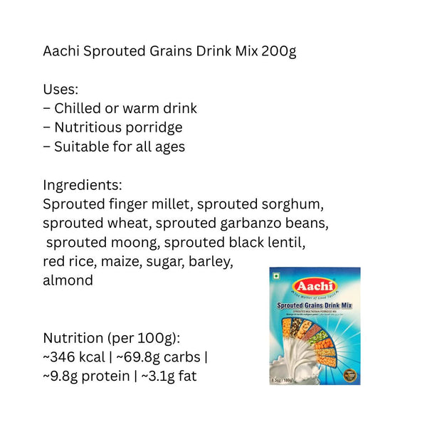 Aachi Sprouted Grains Drink Mix |BB:SEP.2025|