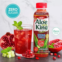 OKF Aloe Vera King Zero Sugar Pomegranate Drink | 500ml / B.B 13/9/2026
