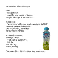 OKF Coconut Drink Zero Sugar | 500ml - Low-Calorie Refreshing Coconut Water Beverage, Healthy Diet-Friendly Hydration | South Africa | India Bazaar