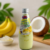 Wonder Foods Coconut Milk Banana Flavor Drink | 300ml - Sweet Creamy Plant-Based Tropical Banana Shake Alternative, Quick Everyday Hydration | South Africa | India Bazaar