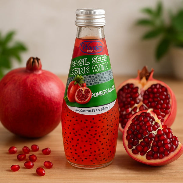 Wonder Foods Basil Seeds Pomegranate Flavor Juice