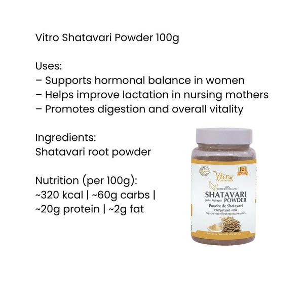 Vitro Shatavari Powder |BB:13.OCT.2025