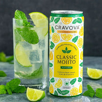 Cravova Classic Mojito Drink Mix | 300ml - Ready-to-Pour Lime & Mint Flavour for Refreshing Mocktails, Summer Drinks & Sparkling Party Mixers | South Africa | India Bazaar