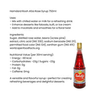 Hamdard Rooh Afza Rose Syrup
