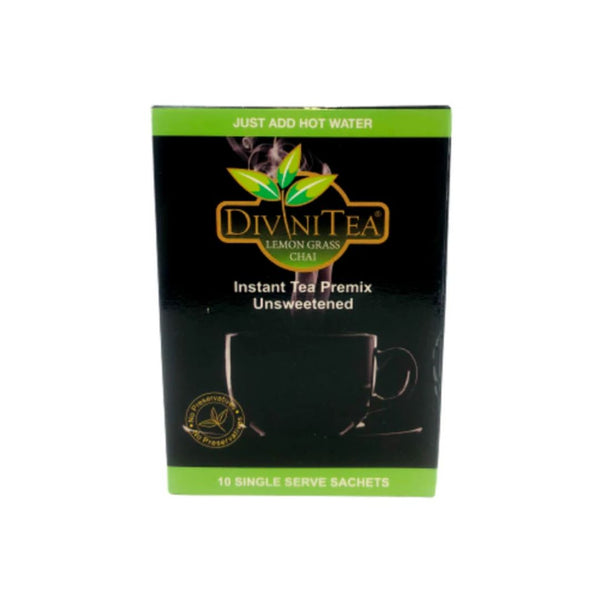Divini Tea Lemon Grass Chai Instant Tea Premix Unsweetened|BB:01.OCT.2026