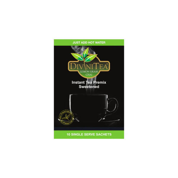 Divini Tea Lemon Grass Chai Instant Tea Premix Sweetened|BB:01.OCT.2026