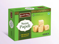 Kemchho Premium Soan Papdi Handmade Sweet (Traditional Flaky Son Papdi) | 250g - Layered Melt-in-Mouth Crispy Sugar Candy Dessert | Premium Authentic Indian Mithai Treat for Occasions & Festive Gifting | South Africa | India Bazaar