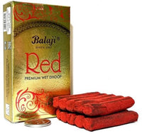 Balaji Red Premium Wet Incense Paste Sticks / Wet Dhoop | Rich Sweet, Warm & Deep Fragrance | Soft Burning Long-Lasting Aroma | South Africa | India Bazaar