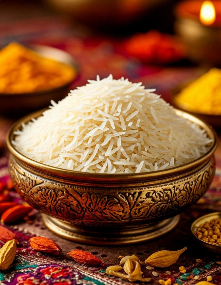 Nur Jahan Sella Basmati Rice 5kg | Aged Parboiled Rice | Fluffy Non-Sticky Grains | Ideal for Biryani & Rice Dishes | South Africa | India Bazaar