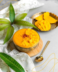 Mother’s Recipe Saffron Mango Puree / Kesar Mango Pulp | Sweetened Mango Pulp | Rich Ripe Mango, Smooth & Naturally Sweet | Dessert & Drink Base | South Africa | India Bazaar
