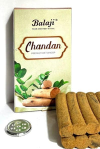 Balaji Sandalwood / Chandan Premium Wet Incense / Wet Dhoop | Warm Woody, Smooth & Creamy Fragrance | Soft Burning Long-Lasting Aroma | South Africa | India Bazaar
