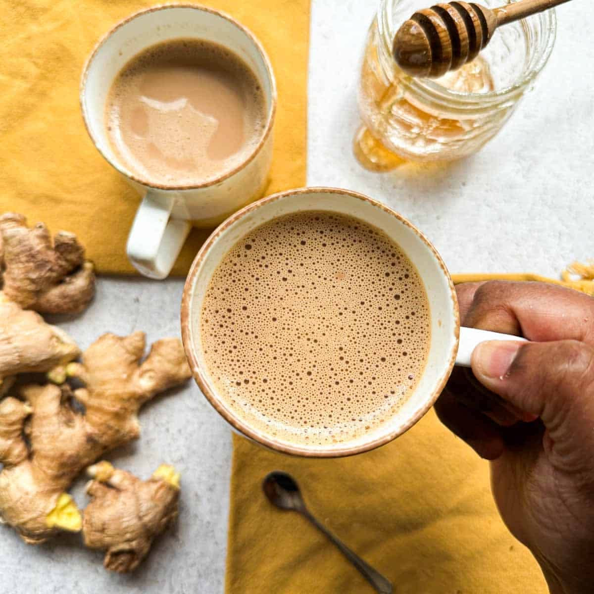Jivraj Instant Ginger Tea Premix (Adrak Chai Premix) 240g | Ready Tea, Milk & Sugar Blend for Quick Hot Drinks | Rich Ginger Flavor with Convenient Preparation | South Africa | India Bazaar