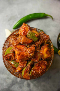 Mother's Recipe Spicy Raw Mango Pickle Avakaya (Andhra Aam Ka Achar) | 300g - Hot Mustard Oil Infused South Indian Condiment for Curd Rice, Pap & Daily Meals, Bold Fiery Taste | South Africa | India Bazaar