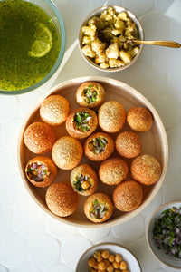Aiva Crispy Puffed Snack Shells Pani Puri Kit (Gol Gappa Shells) | 250g - Light Hollow Crunchy Pellets for Chaat Street Style Stuffed Snacks & Festive Party Platters | South Africa | India Bazaar