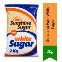 Sunshine Pure White Sugar - Premium Cane Sugar Granules | Perfect Daily Sweetness for Cooking, Baking & Tea Beverages | South Africa | India Bazaar