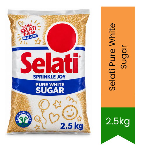 Selati Pure White Sugar - Pure Cane Granulated Sugar | Premium Quality Sweetener for Baking, Desserts & Hot Beverages | South Africa | India Bazaar