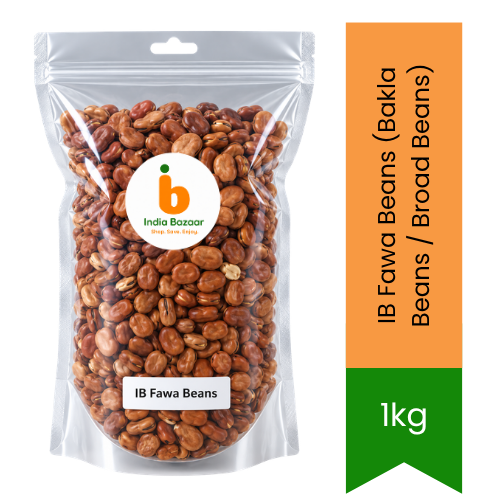 IB Fawa Beans (Bakla Beans / Broad Beans) | 1kg - Premium Whole Pulse | Nutrient-Rich Legume for Traditional Stews & Curries | South Africa | India Bazaar