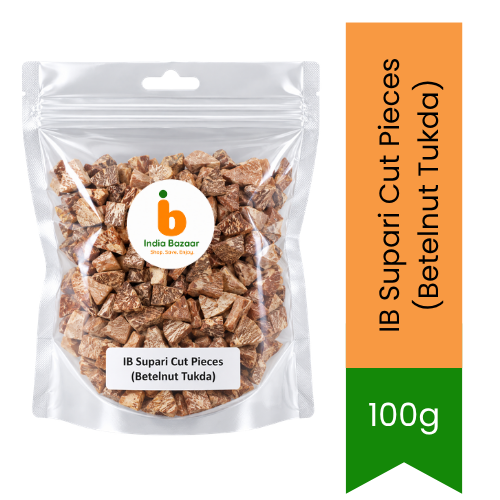 IB Supari Cut Pieces (Betelnut Tukda) | 100g - Premium Areca Nut for Pooja Rituals & Traditional Mouth Freshener Mukhwas, Authentic Quality | South Africa | India Bazaar