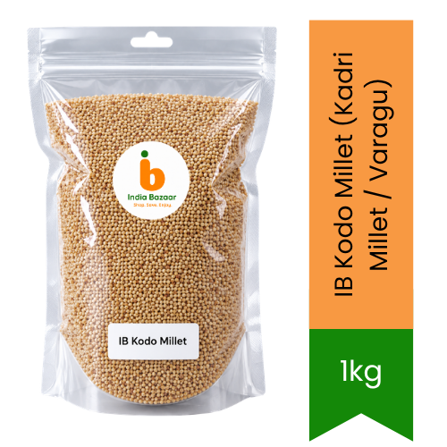 IB Kodo Millet (Kadri Millet / Varagu) | 1kg - Premium Whole Grain | Nutrient-Rich Gluten-Free Staple for Healthy Diets | South Africa | India Bazaar