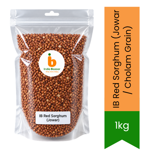 IB Red Sorghum (Jowar / Cholam Grain) | 1kg - Premium Whole Grain | Nutrient-Rich Gluten-Free Staple for Healthy Meals | South Africa | India Bazaar