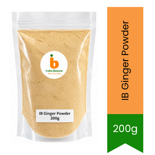 IB Ginger Powder (Pure Ground Sonth) | 200g - Warm Aromatic Baking & Cooking Spice, Natural Herbal Wellness Remedy for Immunity & Digestion | South Africa | India Bazaar