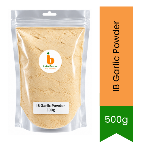IB Garlic Powder (Lahsun Powder) - Premium Concentrated Dehydrated Garlic Dust for Quick Seasoning, Garlic Bread, Pasta & Stir-Fry Marinades | South Africa | India Bazaar