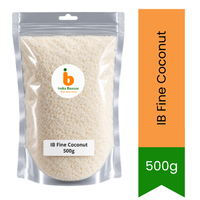IB Fine Coconut (Pisa Hua Nariyal / Desiccated Coconut) | 500g - Premium Pure Dried Shredded Coconut for Baking, Sweets & Cooking | Delivers Rich Creamy Taste & Natural Flavor | South Africa | India Bazaar