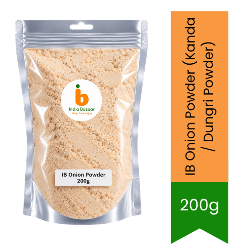 IB Onion Powder (Kanda / Dungri Powder) - Dehydrated Ground Onion Seasoning for Instant Savoury Flavor in Soups, Sauces, Marinades & Rubs | South Africa | India Bazaar