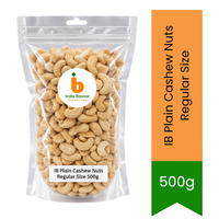 IB Plain Cashew Nuts Regular Size (Kaju) - Premium Whole Nuts & Pantry Staple | Rich Creamy Flavor, Healthy Crunch & Versatile Snack | South Africa | India Bazaar