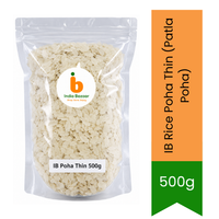 IB Rice Poha Thin (Patla Poha) - Premium Flattened Rice Flakes | Fast Breakfast Snack, Light Texture & Authentic Flavor | South Africa | India Bazaar