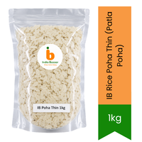 IB Rice Poha Thin (Patla Poha) - Premium Flattened Rice Flakes | Fast Breakfast Snack, Light Texture & Authentic Flavor | South Africa | India Bazaar