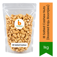 IB Salted Cashew Nuts (Roasted Kaju Boontjies) - Premium Quality Salted Oven-Toasted Cashews, Luxury Finger Food Party Snack & Hospitality Tray | South Africa | India Bazaar