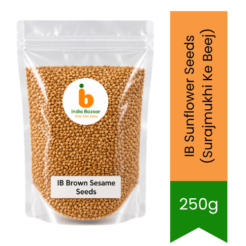 IB Brown Sesame Seeds | 250g - Nutty Oilseeds for Traditional Laddu Sweets, Til-Kachri & High-Calcium Ayurvedic Diets | South Africa | India Bazaar