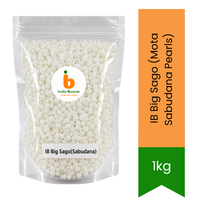 IB Big Sago (Mota Sabudana Pearls) - Premium Large Tapioca Spheres for Fasting Upvas Khichdi, Crispy Vada Fritters & Festive Papad | South Africa | India Bazaar